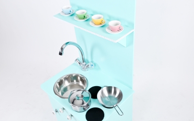 Kinderküche türkis